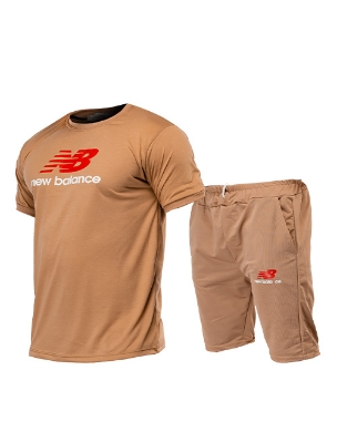 ست تیشرت و شلوارک مردانه New Balance مدل 38459